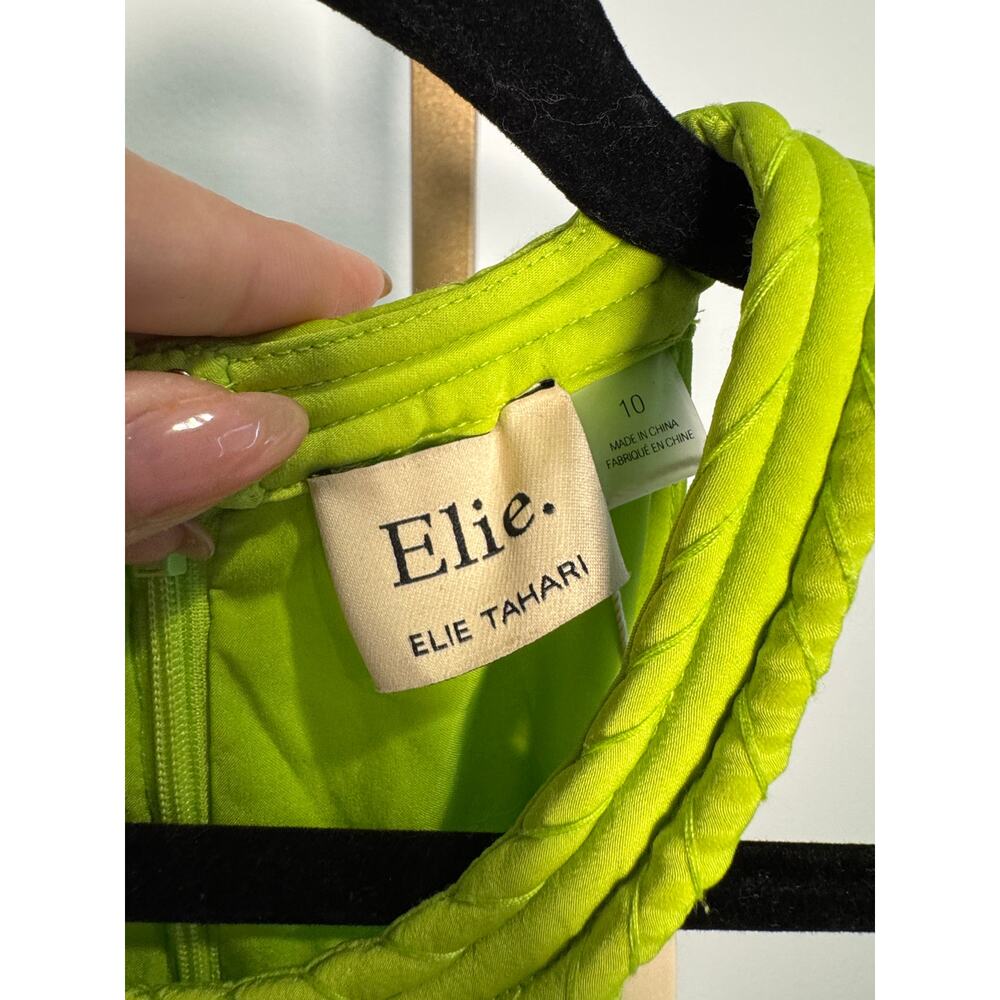 Elie Tahari | Sleeveless Halter-Neck Dress - Picture 8 of 9